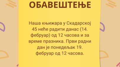 radno vreme tokom praznika